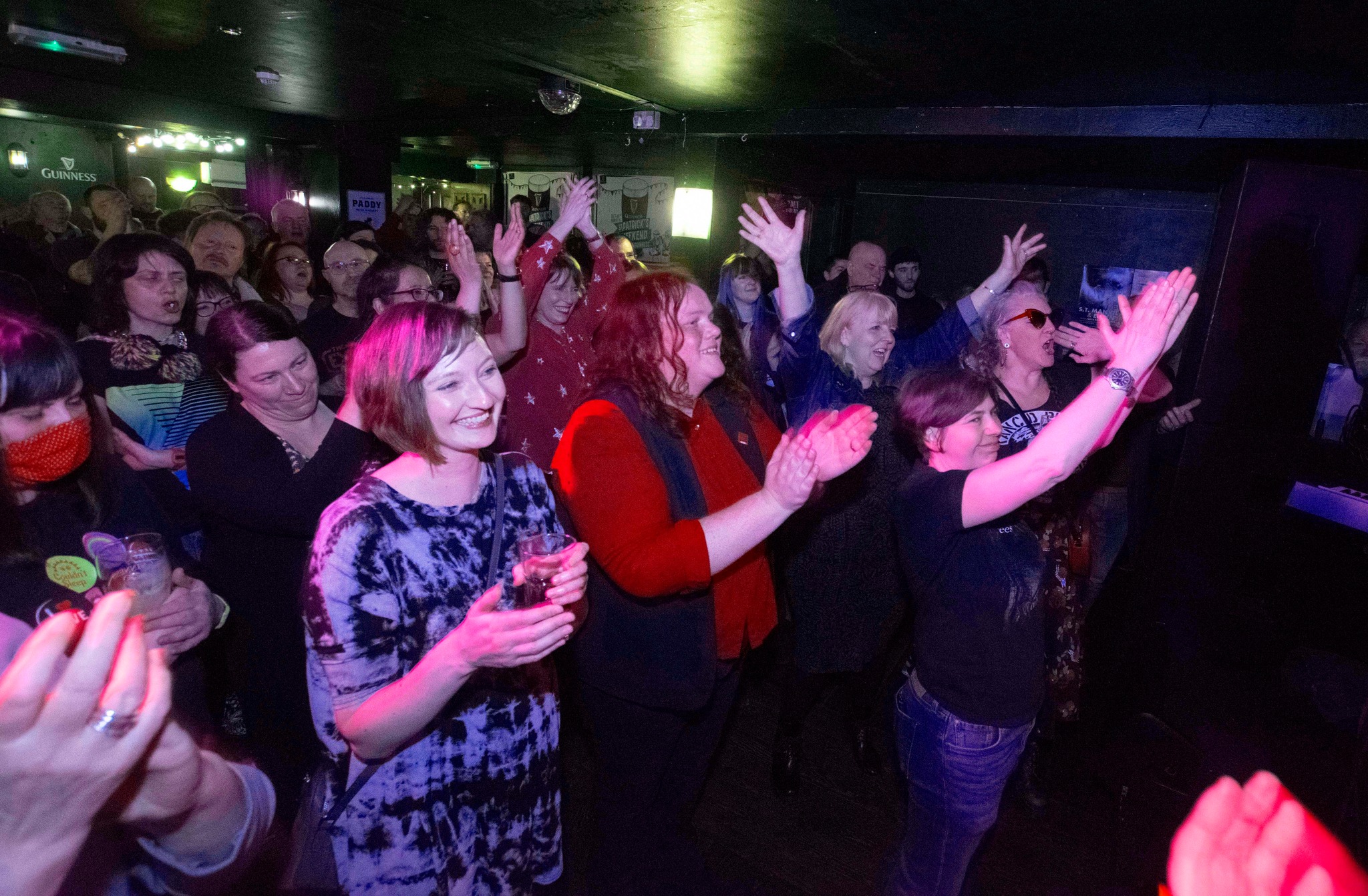 The audience at the first International Womens Day gig